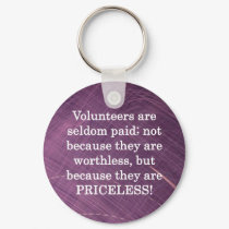 Priceless Volunteers keychains