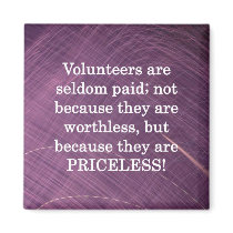 Priceless Volunteers magnets