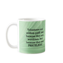 Priceless Volunteers mugs