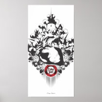 Pricked heart print