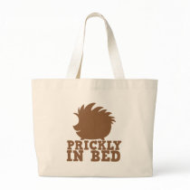 prickly in bed tote bag
