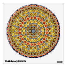 Prickly Pear Cactus Mandala  Decal Room Decals