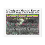 Prickly Pear Cactus Pear Martini Recipe Postcard