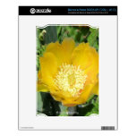 Prickly Pear Cactus Yellow Bloom Decal For NOOK