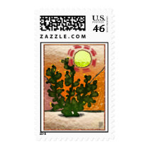 prickly pear stained glass stamps