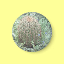 Prickly Pink Petals Cactus Refrigerator Magnet magnets