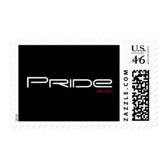 Pride 2010 White and Pink Postage Stamp stamp