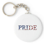 Pride -- American Flag background keychains