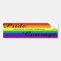 Pride and Courage Bumper Sticker