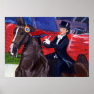 Pride And Joy American Saddlebred Horse Portrait Poster