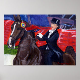 horse saddlebred pride joy portrait poster american draft posters framed artwork zazzle