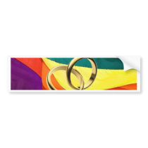 Pride and Marriage bumper stickers
