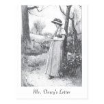 Pride and Prejudice:  Mr. Darcy's Letter Post Card