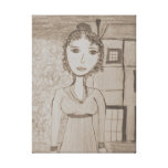 Pride and Prejudice sepia Canvas Prints