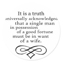 Pride and Prejudice stickers