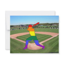Pride Baseball invitations