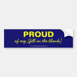 "Pride: Customizable" bumper sticker