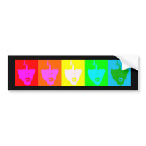 Pride Faces Bumper Sticker bumper stickers