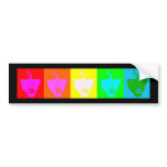 Pride Faces Bumper Sticker bumper stickers