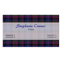 Pride of Scotland Tartan Plaid Custom Business Card Template
