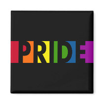 Pride Pop Black Magnet by jamieco Pride Pop Black Magnet