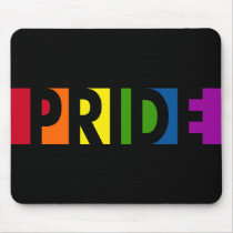 Pride Pop Black Mousepad
