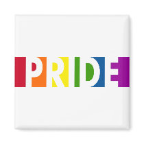 Pride Pop White Magnet by jamieco Pride Pop White Magnet