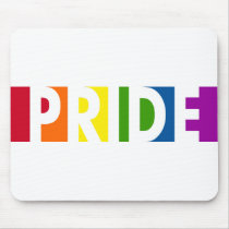 Pride Pop White Mousepad