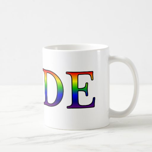 Pride -- Rainbow background Coffee Mugs