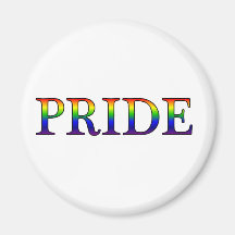 Pride -- Rainbow background Refrigerator Magnets