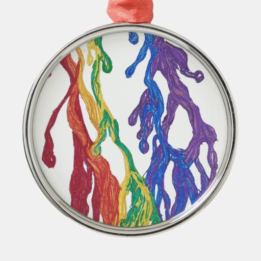 pride rainbow paint metal ornament zazzle pride rainbow paint metal ornament zazzle
