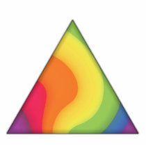 Pride Rainbow Triangle Swirl Photo Cut Outs