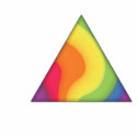 Pride Rainbow Triangle Swirl t-shirts by JaZilla Pride Rainbow Triangle Swirl t-shirts