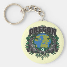 Pride Recycle Oregon Key Chain