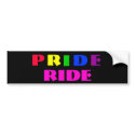Pride Ride II bumper stickers by Renn_Fare Pride Ride II bumper stickers