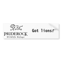 Pride Rock "Got lions?" bumper sticker bumper stickers by chuffin Pride Rock "Got lions?" bumper sticker bumper stickers
