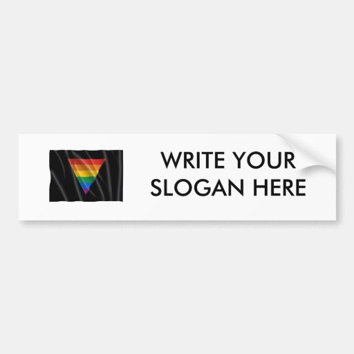 PRIDE TRIANGLE BUMPER STICKER