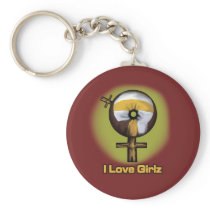 pride women keychain - I love girls
