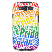 PRIDE WORD PATTERN COLOR -.png Samsung Galaxy S3 Covers