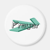 Prière moderne dominos vert fridge magnets