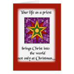 Catholic Priest, Joy at Christmas Card | Zazzle