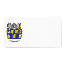 Priest Coat of Arms (Family Crest) Shipping Labels
