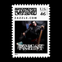 PRIEST SITTING stamps