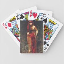 Priestess of Delphi Pre-Raphaelite Playing Cards