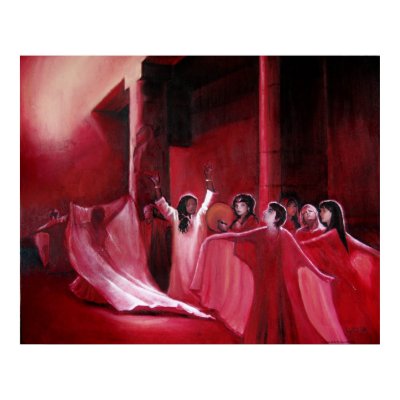 Priestesses of the Blood Mysteries Poster by juliecucciawatts