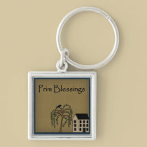Prim Blessings Saltbox Keychain keychains