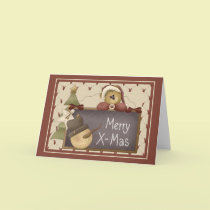 Prim Christmas cards