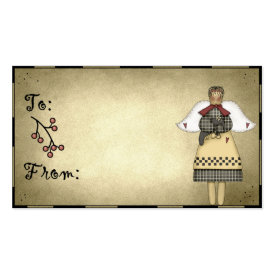 Prim Country Angel Doll - Holiday Gift Tags profilecard