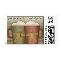 Prim Country Christmas Winter Coffee Mugs Stamp by trinaclarkdesigns Prim Country Christmas Winter Coffee Mugs Stamp