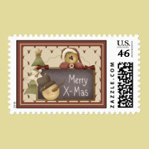 Prim X-Mas postage